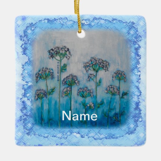 Rain Flowers Keramisch Ornament (Voorkant)
