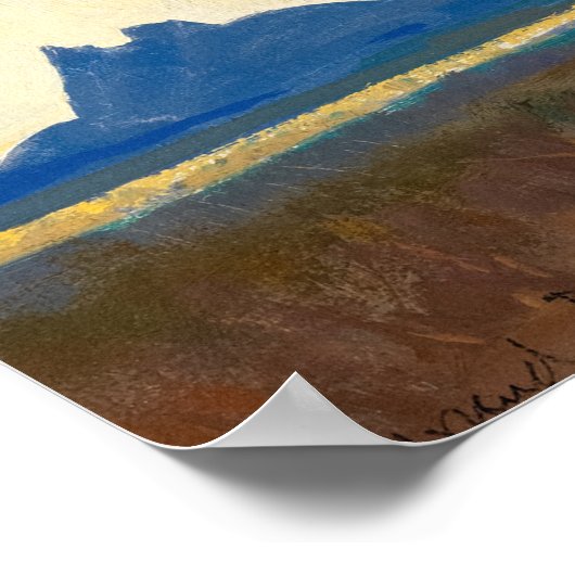 Rain for the Gulf by Maynard Dixon Poster (Hoek)