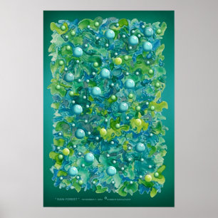 " RAIN FOREST " door Robert Singletary Poster
