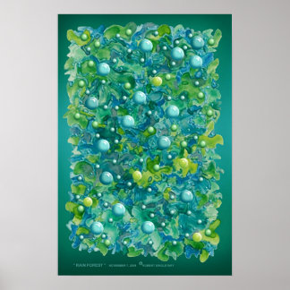 " RAIN FOREST " door Robert Singletary Poster