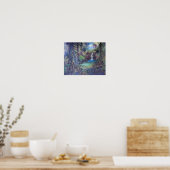 Rain Forest Landscape River Waterfalls Art Poster (Keuken)
