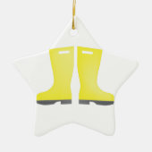 Rain Galoshes Keramisch Ornament (Voorkant)