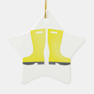 Rain Galoshes Keramisch Ornament