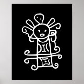 Rain Goddess: Petroglyph van vruchtbaarheid en lev Poster (Voorkant)