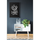 Rain Goddess: Petroglyph van vruchtbaarheid en lev Poster