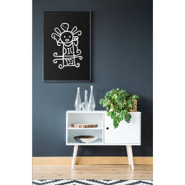 Rain Goddess: Petroglyph van vruchtbaarheid en lev Poster