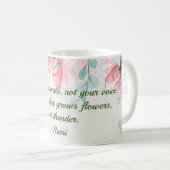 Rain Groeit Flowers Rumi Quote Koffiemok (Voorkant rechts)