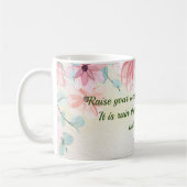 Rain Groeit Flowers Rumi Quote Koffiemok (Links)