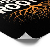 Rain Grows The Strongest Roots Resilience Motivati Poster (Hoek)