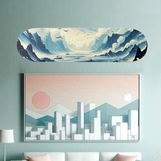 Rain Hail Migrating Birds Snow Mountains Scenery  Persoonlijk Skateboard