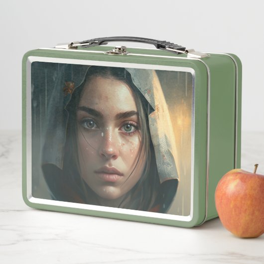 Rain hood girl (In situ)