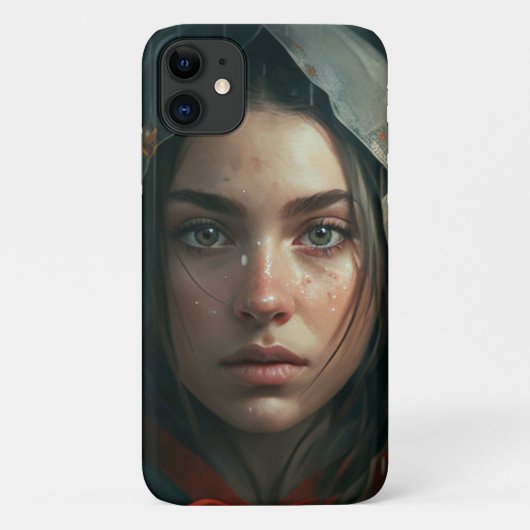 Rain hood girl Case-Mate iPhone case (Achterkant)