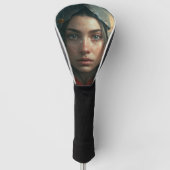 Rain hood girl golfheadcover (Voorkant)