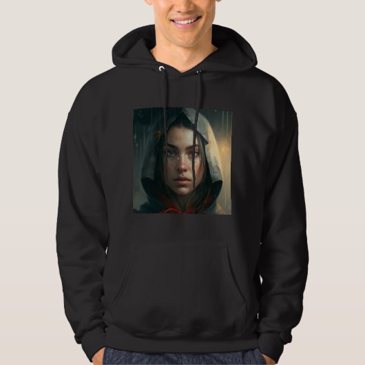 Rain hood girl hoodie (Voorkant)
