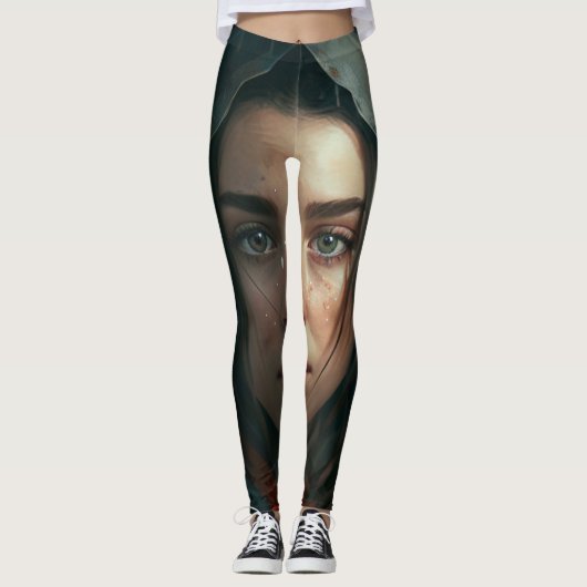 Rain hood girl leggings (Voorkant)