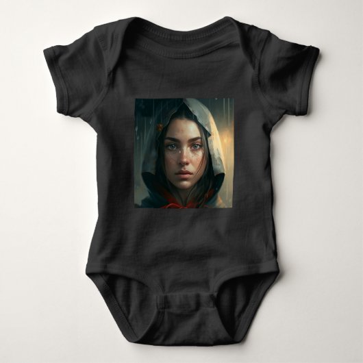 Rain hood girl romper (Voorkant)