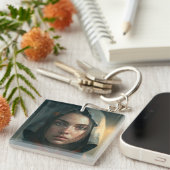 Rain hood girl sleutelhanger (Voorkant Rechts)