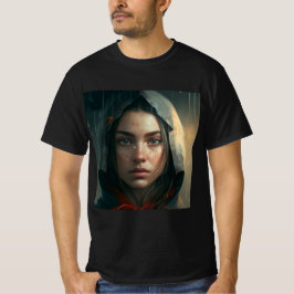 Rain hood girl t-shirt