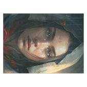 Rain hood girl tafelkleed (Voorkant (Horizontaal))