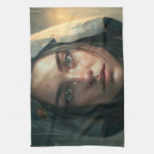 Rain hood girl theedoek (Verticaal)