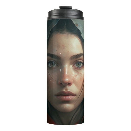 Rain hood girl thermosbeker (Voorkant)