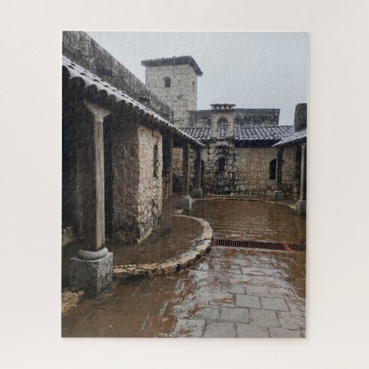 Rain in the Courtyard of San Felipe de Lara Legpuzzel (Verticaal)