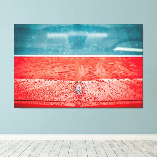 Rain-Kissed Emblem Canvas Afdruk (Insitu (Houten vloer))