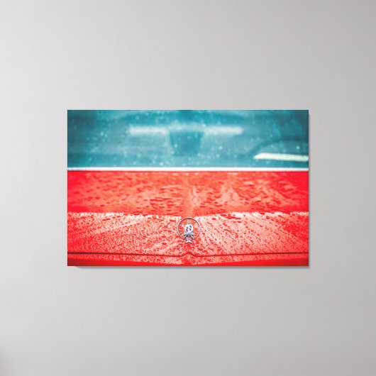 Rain-Kissed Emblem Canvas Afdruk (Voorkant)