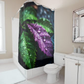 Rain-Kissed Leaves: het palet van de Natuur Douchegordijn (In situ)