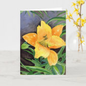 Rain Lily, wenskaart Kaart (Gele Bloem)