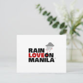 Rain Love on Manila Briefkaart (Staand voorkant)