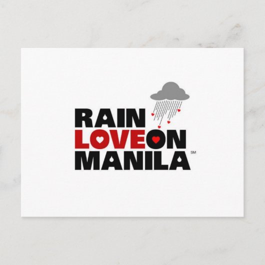 Rain Love on Manila Briefkaart (Voorkant)