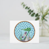 Rain Mouse Briefkaart (Staand voorkant)