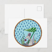 Rain Mouse Briefkaart (Voorkant / Achterkant)