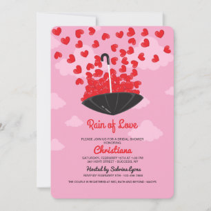 Rain of Love Shower Uitnodiging