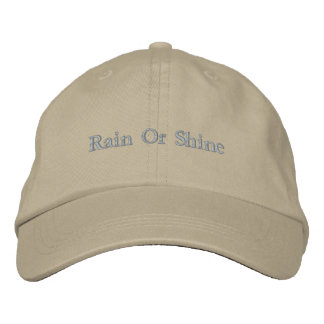 Rain Or Shine Minimalistische Geborduurde Hoed Pet