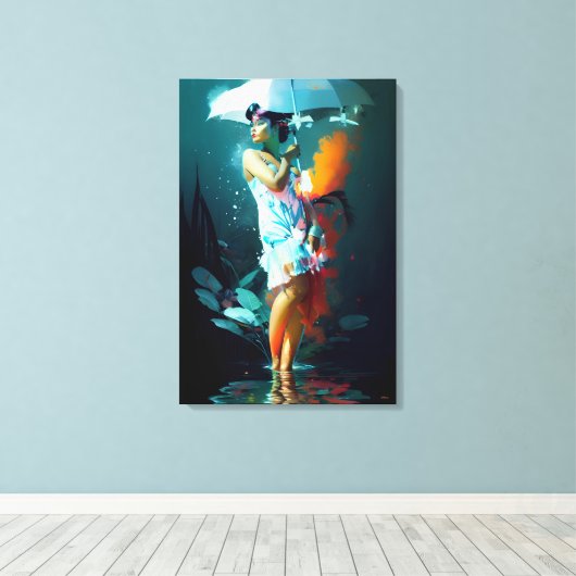 Rain Parade - Ken Gage Art Canvas Afdruk (Insitu (Houten vloer))