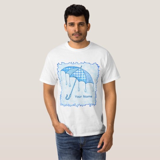 Rain Parasol T-shirt (Voorkant volledig)