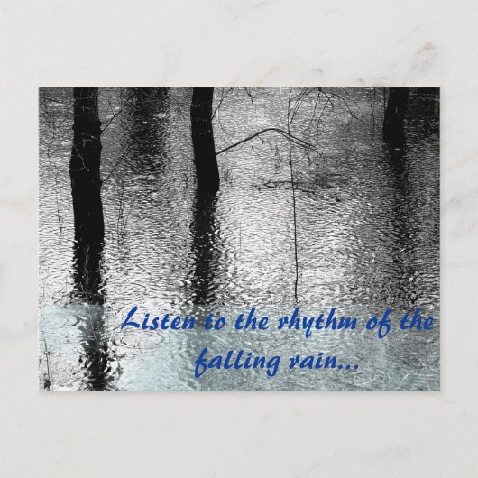 Rain Quote Briefkaart (Voorkant)