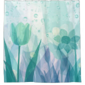Rain Refreshed Daffodils Lavender Mint Seafoam Douchegordijn (Voorkant)