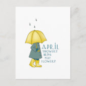 Rain Saying Briefkaart (Voorkant)