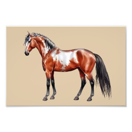 Rain Spirit - Pferd, stehend - Poster,  Foto Afdruk (Voorkant)