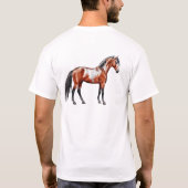 Rain Spirit - Pferd, stehend - Poster,  T-shirt (Achterkant)