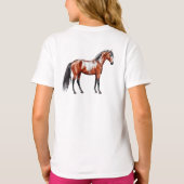 Rain Spirit - Pferd, stehend - Poster,  T-shirt (Achterkant)