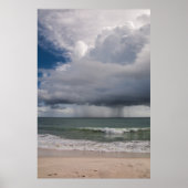 Rain Storm Over The Atlantic Ocean Poster (Voorkant)