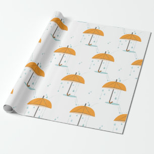 Rain Umbrella Cadeaupapier