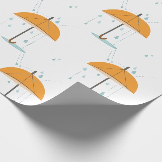 Rain Umbrella Cadeaupapier (Hoek)