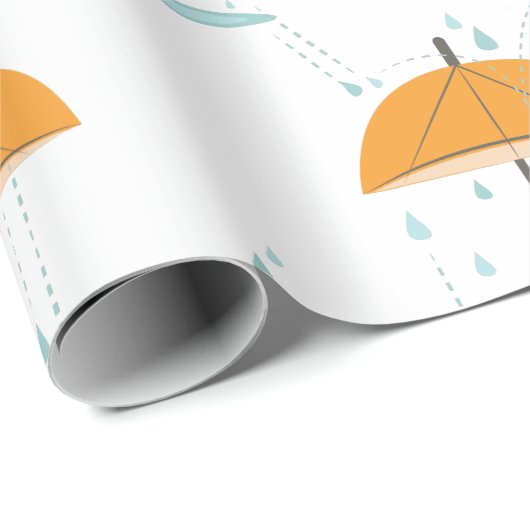 Rain Umbrella Cadeaupapier (Rol Hoek)