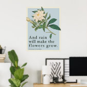 Rain Will Make The Flowers Grow - Les Miserables  Poster (Thuiskantoor)