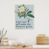 Rain Will Make The Flowers Grow - Les Miserables  Poster (Keuken)